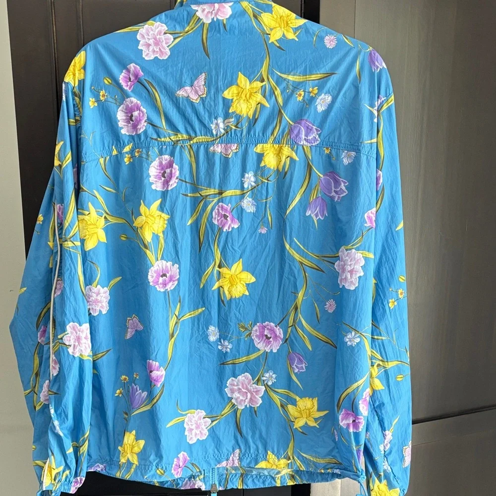 Fabletics Blue Floral windbreaker - Picture 4 of 8